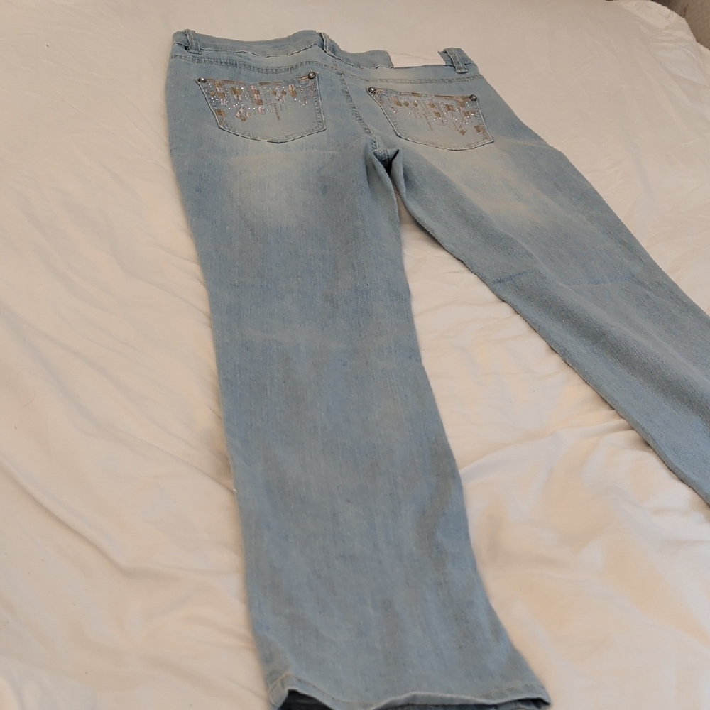 Sky Blue Straight Leg Women's Jeans